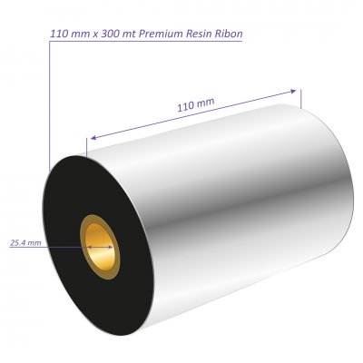 110 x 300 metre Premium Resin Ribon
